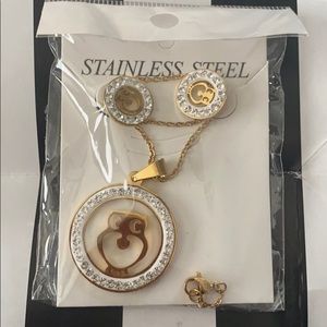 Stainless Steel Gold Set